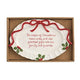 Whimsical Christmas Sentiment Plate