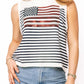 Queen of Sparkles Knit Flag Stripe Tank