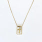 Coastal Grit Pearl Shell Cross Necklace