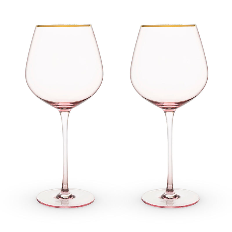 Rose Crystal Wine Glass