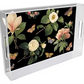 Black Floral Lucite Tray 6x6