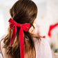 Velvet Bow Clip