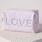 LOVE Zip Pouch (Blush)
