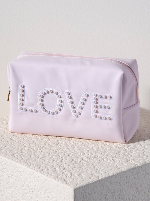 LOVE Zip Pouch (Blush)