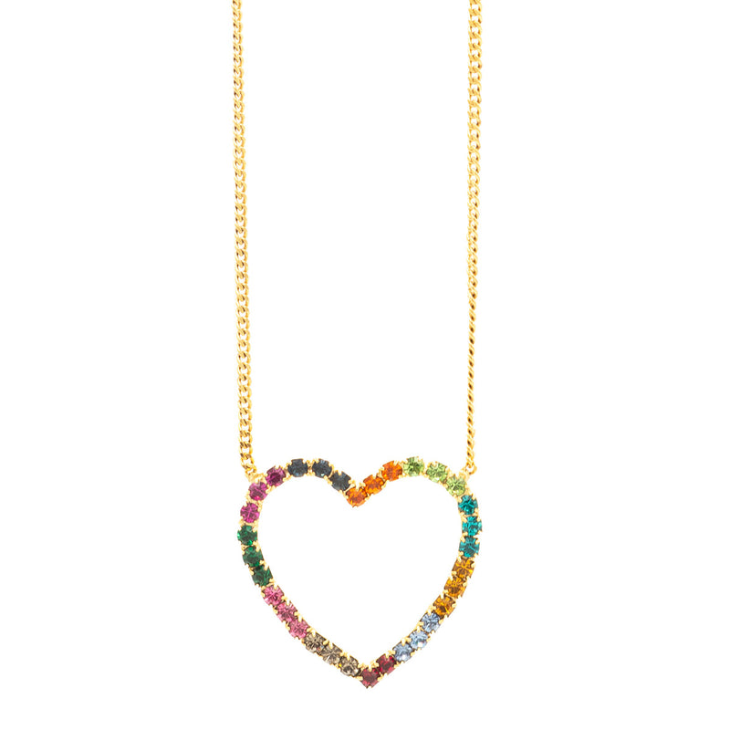 TOVA Mini Open Heart Necklace