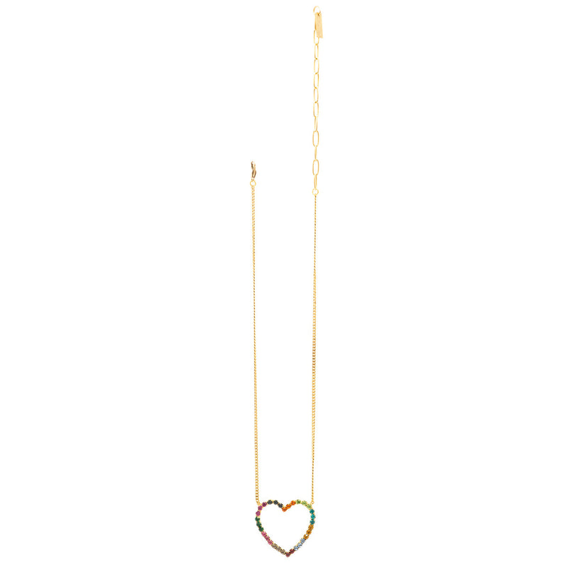 TOVA Mini Open Heart Necklace