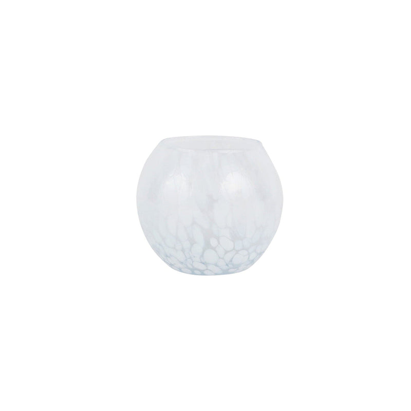 Nuvola White Small Round Vase