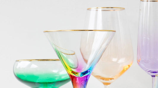 Rainbow Martini Glasses