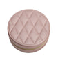Leah Quilted Travel Jewelry Case (round)