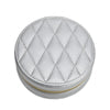 Leah Quilted Travel Jewelry Case (round)