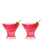 Martini Glass Freeze Set of 2