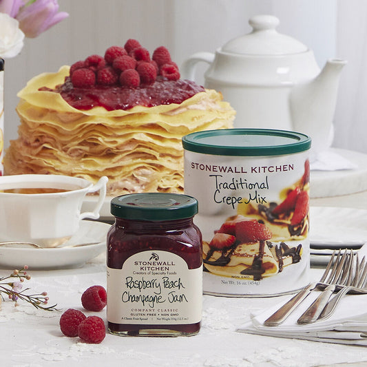 Raspberry Peach Champagne Jam