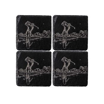 Selbrae House Slate Coaster Set