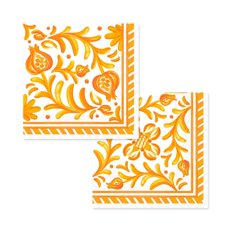 Sicily Cocktail Napkins & Cheese Knife