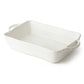 Linen Cream Rectangular Baker