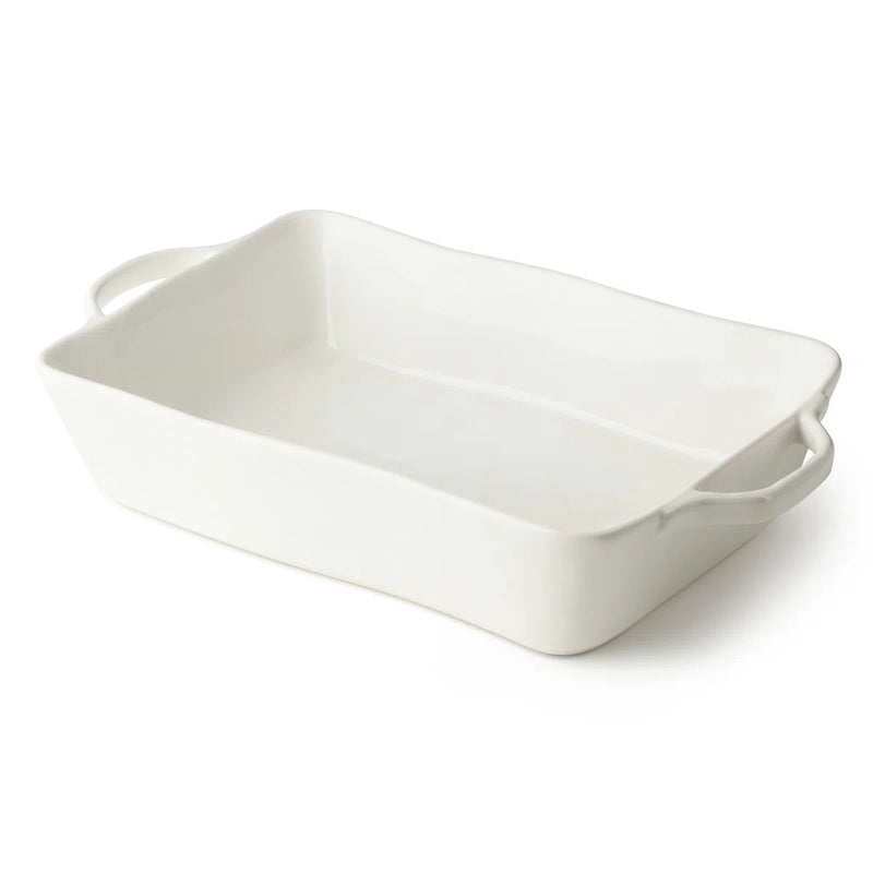 Linen Cream Rectangular Baker