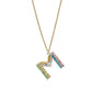 TOVA Crystal Monogram Necklace