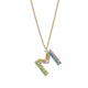 TOVA Crystal Monogram Necklace
