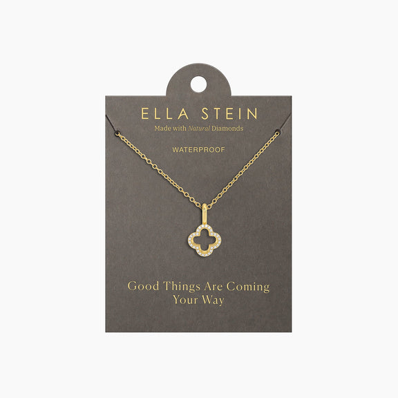 Lucky Clover Pendant Necklace by Ella Stein