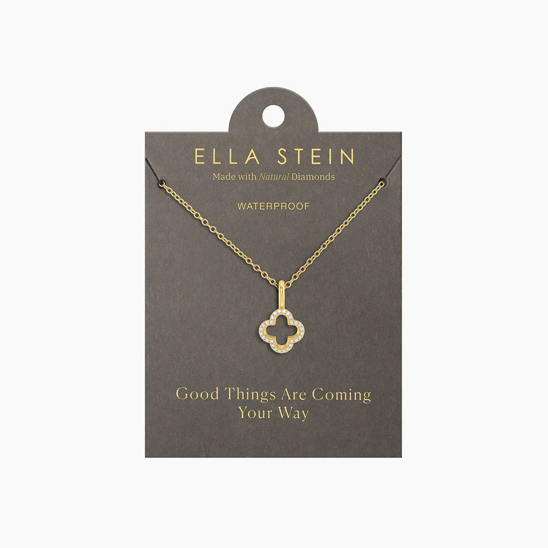 Lucky Clover Pendant Necklace by Ella Stein
