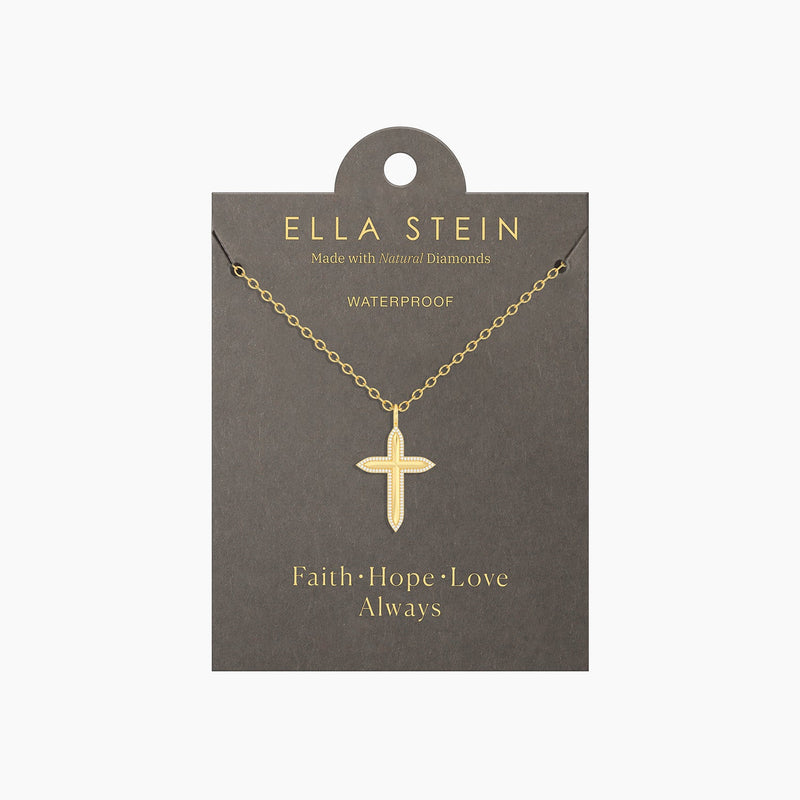 Radiant Cross Pendant Necklace by Ella Stein