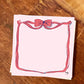 Pink Bow Chunky Notepad