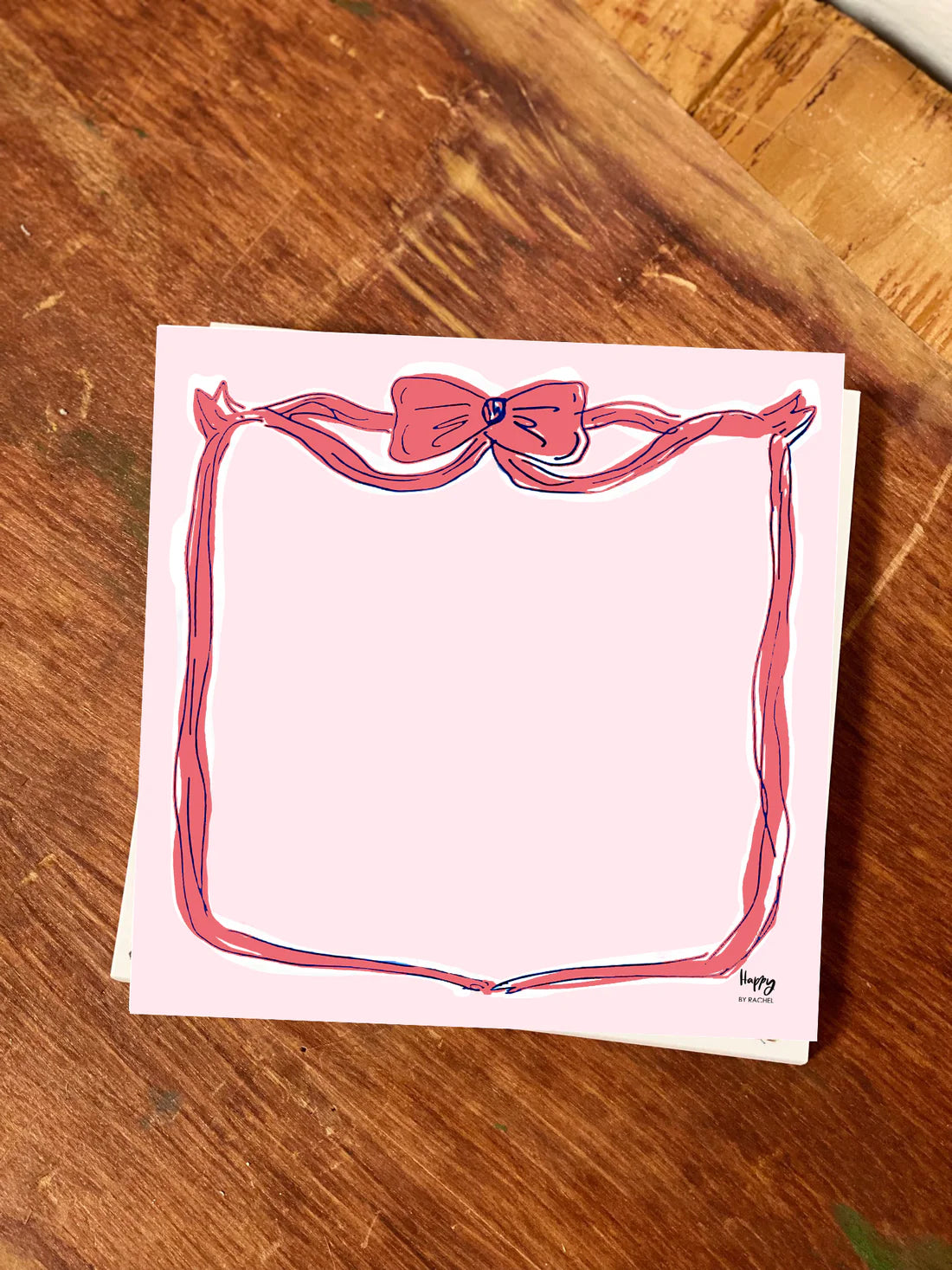 Pink Bow Chunky Notepad