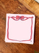 Pink Bow Chunky Notepad