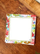 Colorful Floral Chunky Notepad