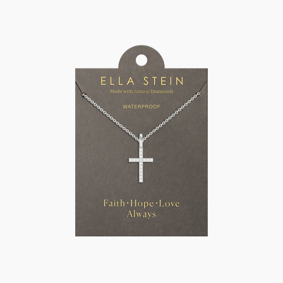 Believe Cross Pendant Necklace by Ella Stein