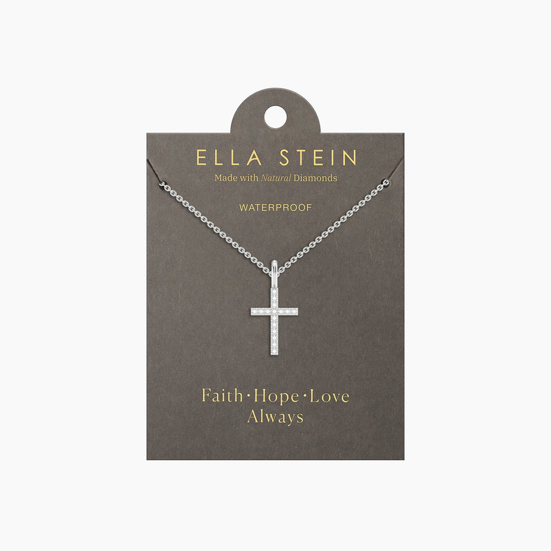 Believe Cross Pendant Necklace by Ella Stein