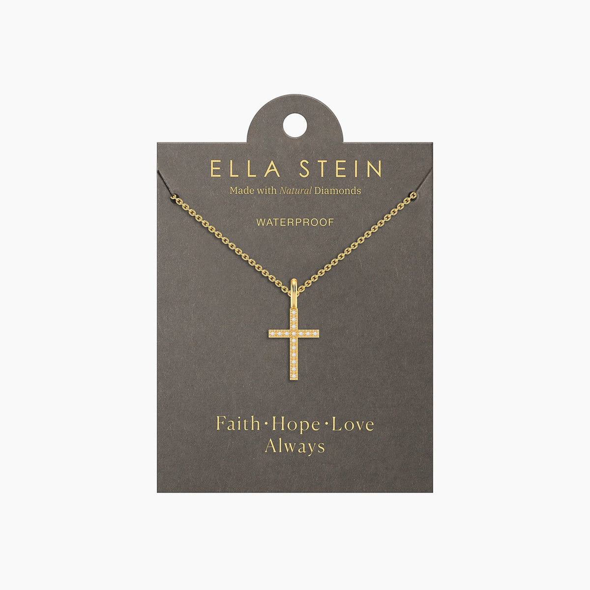 Believe Cross Pendant Necklace by Ella Stein