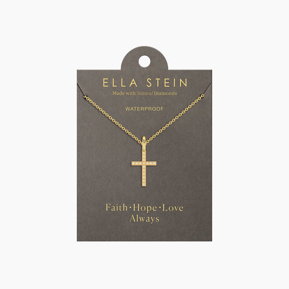 Believe Cross Pendant Necklace by Ella Stein