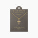 Believe Cross Pendant Necklace by Ella Stein