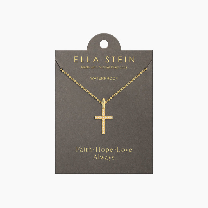 Believe Cross Pendant Necklace by Ella Stein