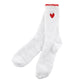 Cozy Sock Ornament - White & Red