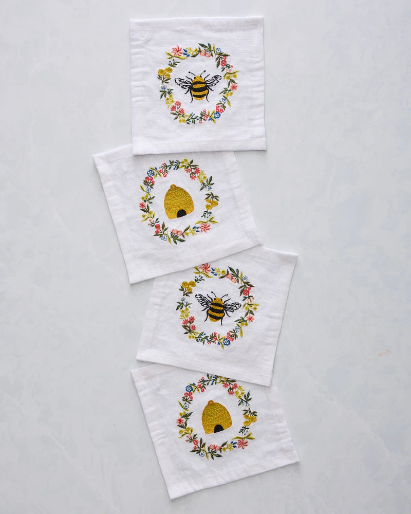 Embroidered Cocktail Napkins