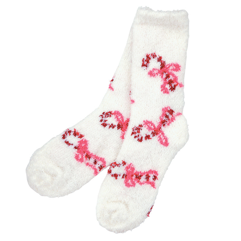 Cozy Sock Ornament - Candy Cane