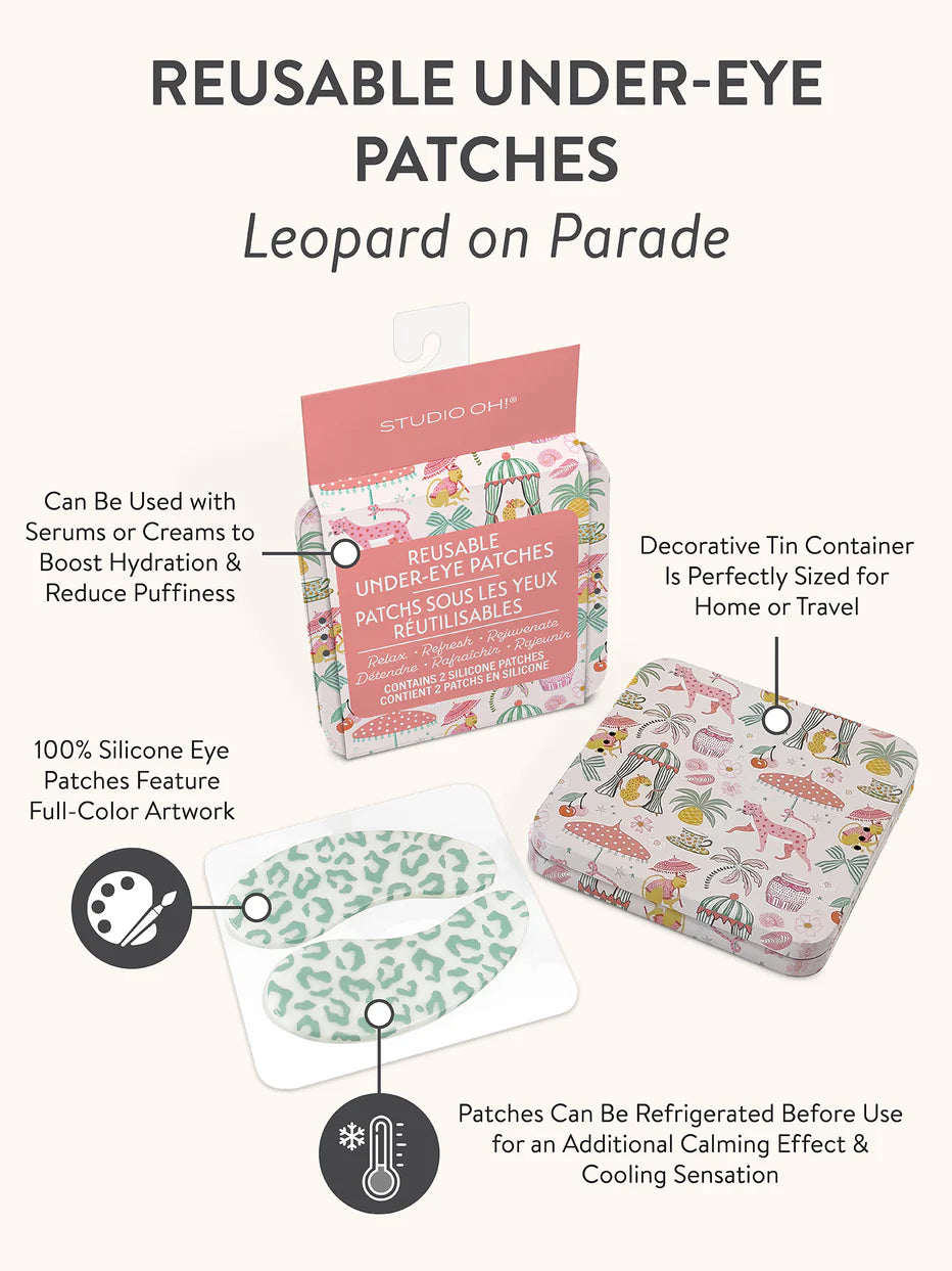 Reusable UnderEye Patches- Leopard on Parade