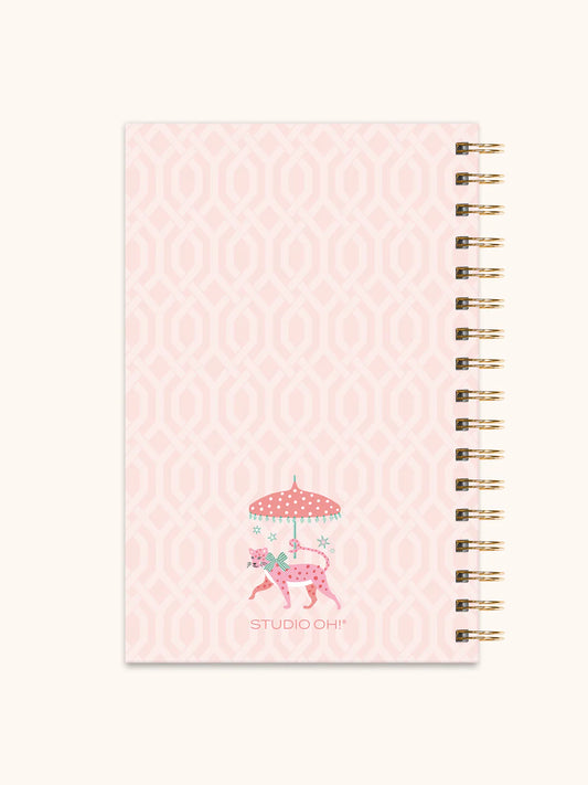 Leopard on Parade Medium Spiral Notebook