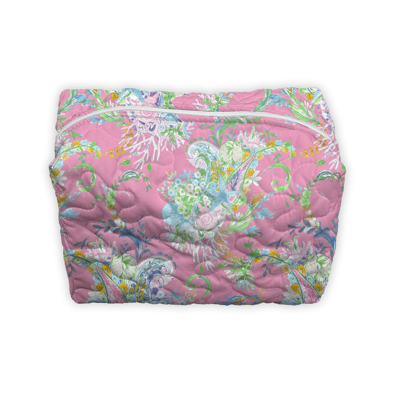 Ida Mae Quilted Large Make Up Bag