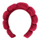 Makeup Headband - Burgundy Velvet Rhinestone