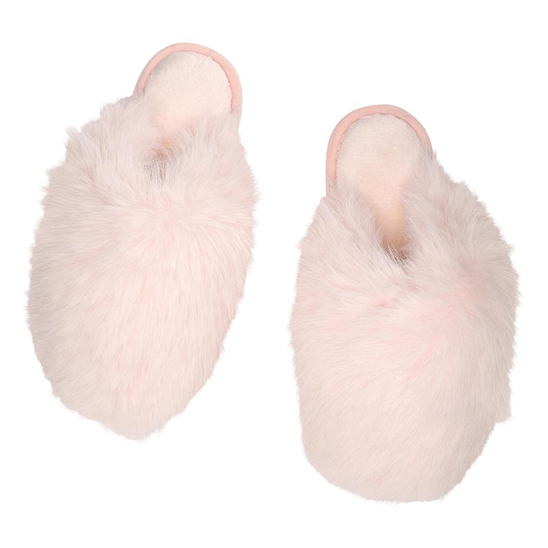 Snowball Plush Slipper - Blush