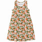 Orange Blossoms Sleeveless Dress