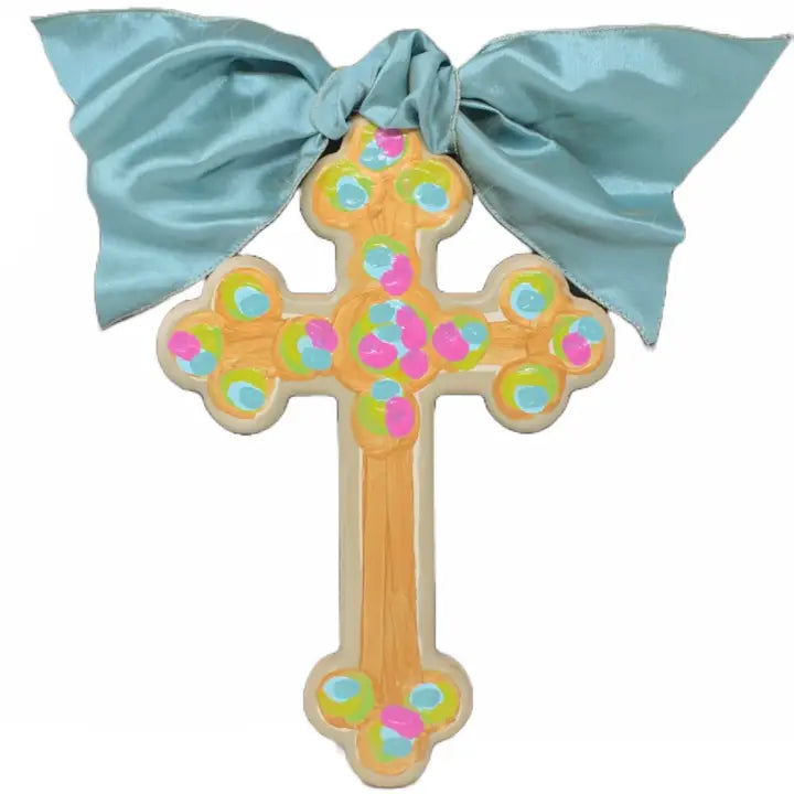 Hand Painted Cross - 12"