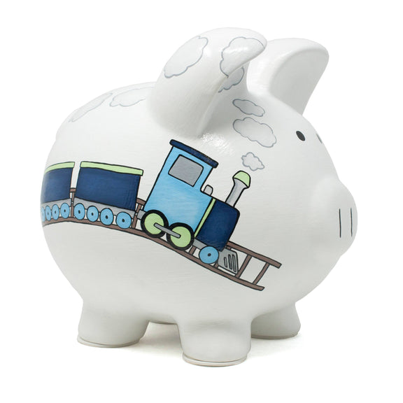 Box Car Train Large Piggy Bank by Child To Cherish