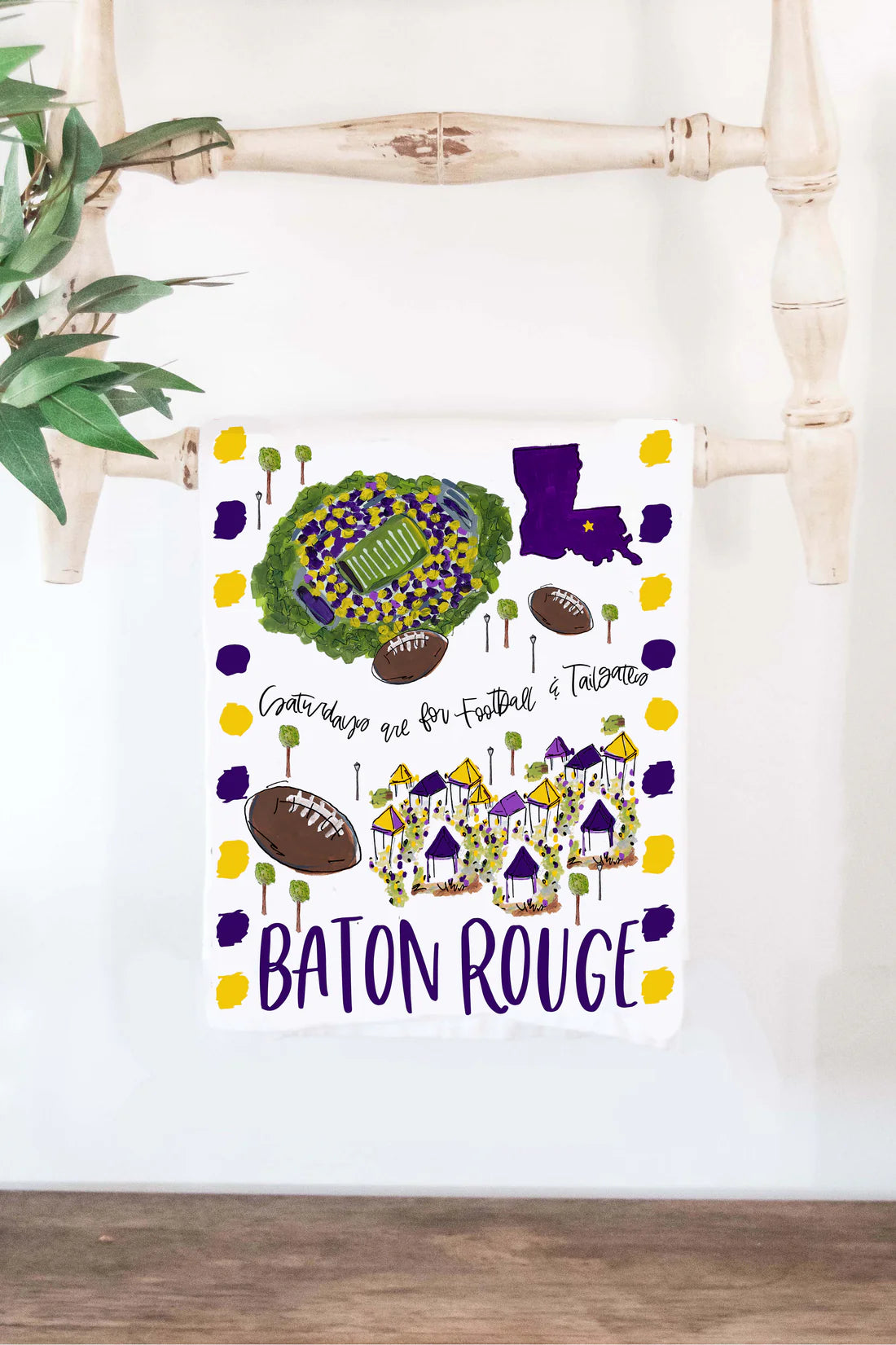 Saturdays BR Tea Towel