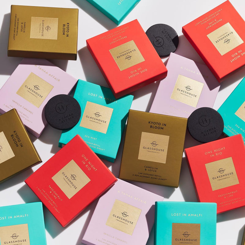 Glasshouse Fragrances Car Diffuser Refills