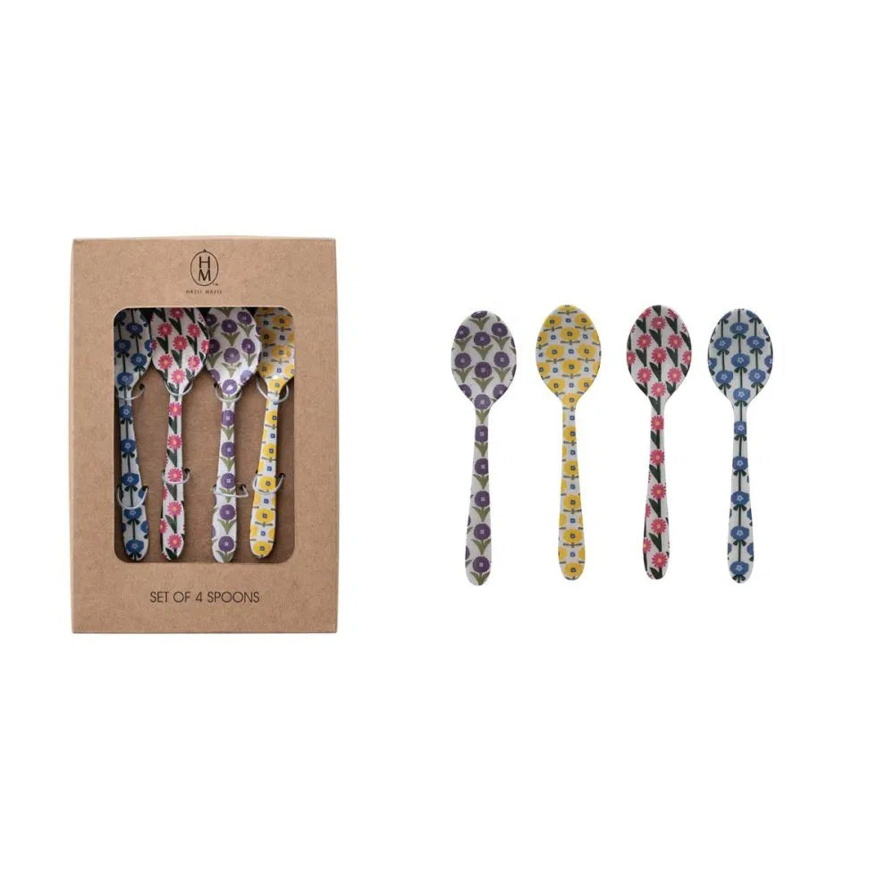 Hazel Mazel Flower Spoon Set