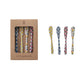Hazel Mazel Flower Butter Knife Set